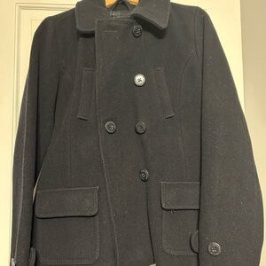 Women’s Navy Wool Pea Coat